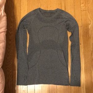 Dark gray lululemon long sleeve top